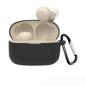 Étui pour écouteurs en silicone de couleur pure de haute qualité à la mode en gros pour <span class=keywords><strong>Sony</strong></span> <span class=keywords><strong>LinkBuds</strong></span> S/LS900N avec crochet - Product Image 2