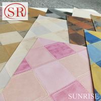 Cuir tressé tridimensionnel simulé résistant à l'usure de PVC pour la fabrication de sacs et de chaussures