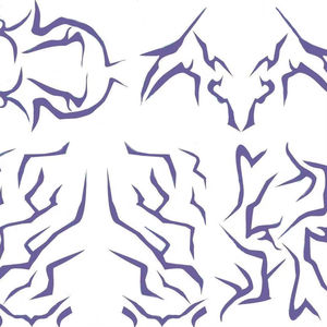 Disfraz de Cazador de Demonios de Dibujos Animados 2025, Adhesivo de Tatuaje Morado de Rumi, Accesorios para Disfraces de Halloween, Accesorios para Fiestas de Disfraces - Product Image 5