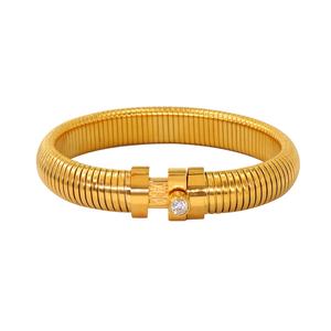 Son paslanmaz çelik ayarlanabilir bahar marka tasarım bilezikler - Product Image 2