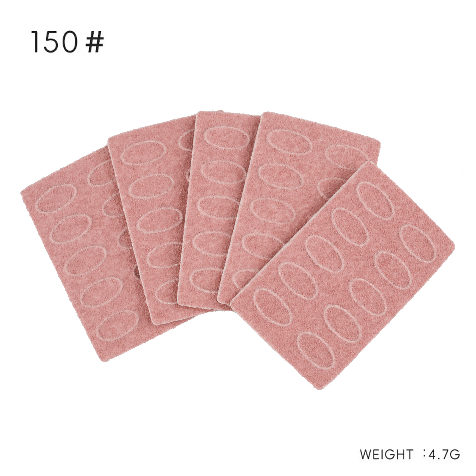 แผ่นขัดหยาบสีชมพู 50 ชิ้น-กรวด 150