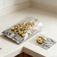 Sac OPP/CPP plat dépoli à denture de scie imprimé en héliogravure transparent et résistant à l'humidité de qualité YSH pour l'emballage de gâteaux, de sucre, de snacks et d'aliments pour animaux de compagnie