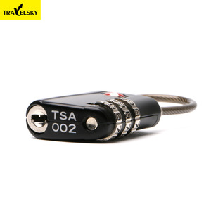 TSA Approved Combination <b>Padlock</b> Zinc Alloy Electroplated Travel Lock With Custom Logo For Luggage Backpacks - Product Image 3