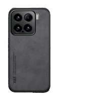 Funda Protectora Ligera para Xiaomi 15 Ultra, con Acabado Mate y Sensación de Piel, de Cuero PU Estilo Piel de Oveja, con Cierre Magnético