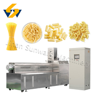 Macaroni/spaghetti à vis unique industriel de tuyau droit faisant la machine d'extrudeuse chaîne de production automatique de pâtes