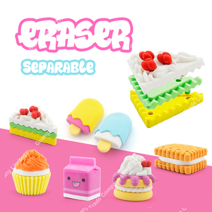 TPR Chất liệu tùy chỉnh 11 thực phẩm Burger khoai tây chiên Cola bánh sáng tạo tẩy trường văn phòng phẩm dễ thương tẩy - Product Image 6