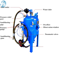 Sableuse humide automatique YS pour l'élimination de la rouille et le polissage de la machine de sablage à l'eau industrielle avec pompe à haute pression