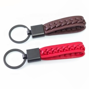 Wholesale Custom Logo Round <b>Key</b> <b>Ring</b> Keychain China's PU Leather Car <b>Key</b> Tags with Metal Elegant & Durable Leather Keychains - Product Image 1