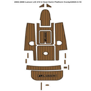 Plancher de yacht/bateau EVA imitation teck pour utilisation marine, en caoutchouc, pour la mer et les navires, modèle Larson LXI 210 U, années 2002-2006 - Product Image 2