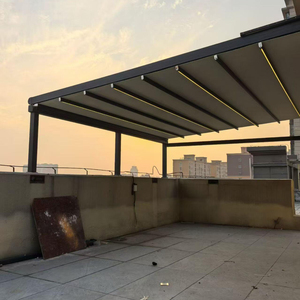 Toldo Retráctil Eléctrico de Lujo <span class=keywords><strong>para</strong></span> Patio, con Control Remoto, de Aluminio, <span class=keywords><strong>para</strong></span> Terraza, Jardín, Balcón y Cafetería - Product Image 4