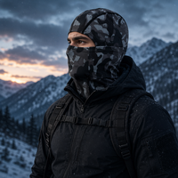 Vente en gros de balaclavas en polyester, chapeau d'extérieur, masques de protection faciale pour le sport, cyclisme, alpinisme, coupe-vent, anti-froid, ski, unisexe