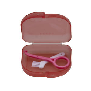 Oral Therapy <b>Equipment</b> Accessory <b>Dental</b> Materials Clear Retainer Box Braces Aligner Remover Brush Holder Tooth Storage Solution - Product Image 4