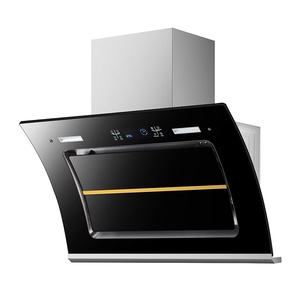 Thiết kế mới lạ thông hơi xả phạm vi mui xe cảm ứng chuyển đổi Tempered Glass kim loại (Nhôm/đồng) nhà ở hộ gia đình khách sạn sử dụng ống khói - Product Image 2