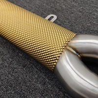 Tuyau d'échappement intermédiaire haute performance 101 mm avec bouclier thermique doré pour BMW M2 G87