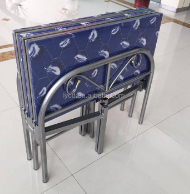 Nouveau design lit simple lit pliant conceptions/tuyau d'acier lit pliable conception de Dubaï