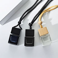 Diffuseur d'huiles essentielles en verre carré de luxe 8 ml, très vendu, pour parfum de voiture