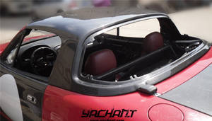 Toit rigide en fibre de verre FRP adapté aux <span class=keywords><strong>MX</strong></span>-<span class=keywords><strong>5</strong></span> Miata MK1 MK2 <span class=keywords><strong>NA</strong></span> NB de 1990 à 2005, style OE, avec vitre - Product Image 2