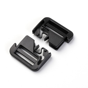Black <b>Plastic</b> <b>Sliding</b> Buckles 25mm Inner Diameter Durable For Bags Webbing Adjustable Fasteners - Product Image 3