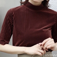 Tissu en velours côtelé 100% polyester pour doublure, vente en gros