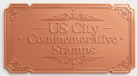 1 ons 999 Tembaga Murni Koin Stempel Landmark Amerika High Relief dengan Lapisan UV Seperti Proof, Hadiah untuk Pelancong