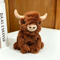 Penjualan Langsung Pabrik Mainan Sapi Hutan Skotlandia Berkualitas Tinggi Custom, Mainan Super Lembut Bahan Polyester Plush Isi Kapas