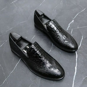 Leather <b>Shoes</b> High Demand English-style Business Brogue Cowhide Waterproof Handmade Formal Oxford Men's Mesh Upper Breathable - Product Image 3