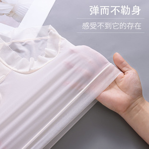 Nouveau sous-vêtement taille haute femmes Ultra-mince glace soie respirant Anti-bactérien entrejambe sans pantalon Transparent slips <span class=keywords><strong>La</strong></span> - Product Image 3