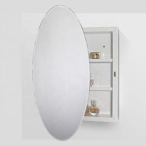 راحة وسطح جبل مرآة بيضاوية باب بولي كلوريد الفينيل مرآة حمام الطب مجلس الوزراء - Product Image 1