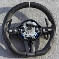 Volante de coche de fibra de carbono y cuero en stock para BMW 328i F10 ACC F20 M3 F22 X3 E83 M550i F26 X4 F80 M140i F90 540 I4 Z4