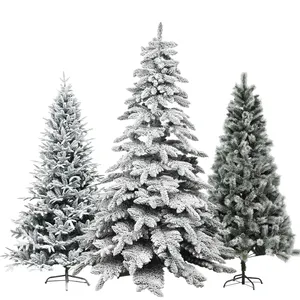 Duoiano fabbrica fatto a mano di lusso Premium Iutdoor artificiale Natale nevica floccato albero di natale decorazione