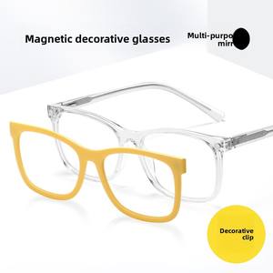 마그네틱 클립 온 스타일의 세련된 남성용 여성용 운전 안경 근시 솔리드 패턴을위한 새로운 종류의 교수형 조각 - Product Image 2