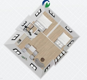Mcg đúc sẵn 20ft 2-3 phòng ngủ văn phòng di động khách sạn prefab nhà biệt thự thép di động có thể mở rộng gấp phòng khách - Product Image 3