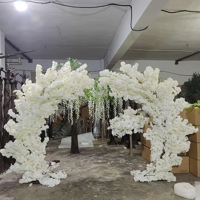 EG-M016 새로운 디자인 결혼식 사건 훈장 백색 아치 인공적인 벚꽃 나무