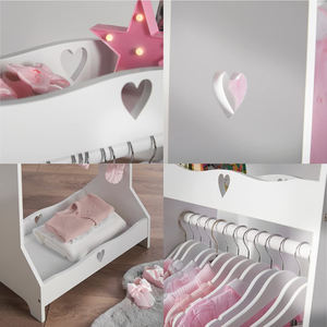 Personnalisé blanc autoportant enfants <span class=keywords><strong>costume</strong></span> <span class=keywords><strong>cintre</strong></span> garde-robe habiller station enfants placard de rangement porte-vêtements et rail - Product Image 5