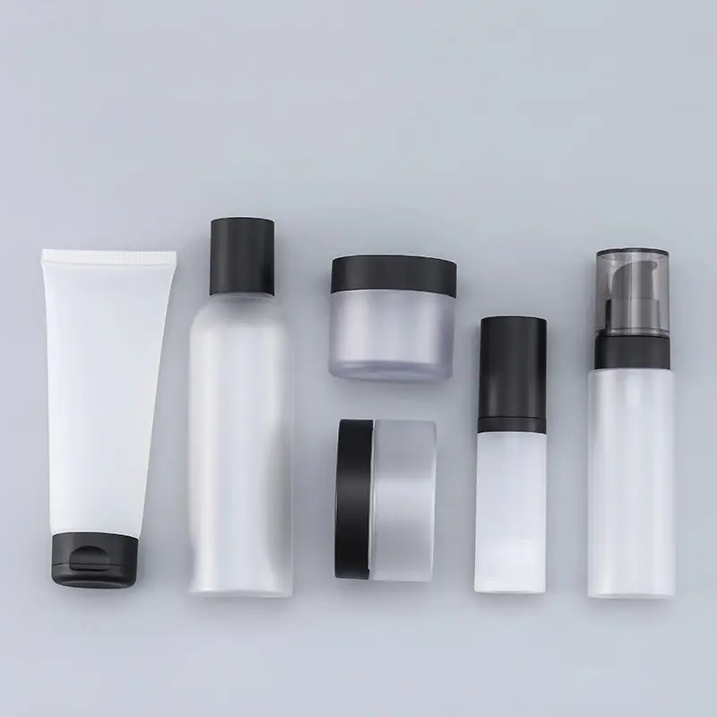 30Ml 100Ml 200Ml Botol Kosmetik Set Airless Pump Botol PET Krim Botol dan Jar