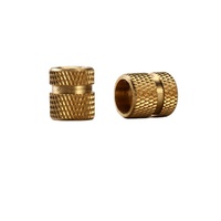 Inserts filetés moletés en laiton pour moulage par injection plastique et impression 3D, tailles M2 M3 M4 M5 M6 M8