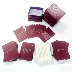 Scatola Rigida con Coperchio per Carte di Conversazione Personalizzate, Set di Carte con Domande per Famiglia e Coppie, Stampa Personalizzata - Product Image 5