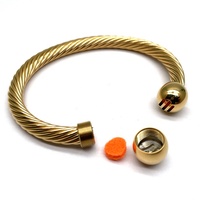 Bracelet diffuseur d'huiles essentielles en acier inoxydable ajouré, motif Arbre de Vie, vente en gros, best-seller