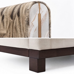 Sofá Compacto de Tela JM de 2 Plazas 2100x880x800mm |   Uso en Salas de Estar de Apartamentos Pequeños |   Personalizable por OEM |   Apto para espacios pequeños - Product Image 5