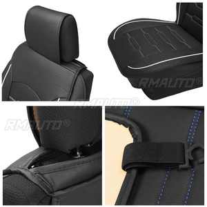 1PC Housse de siège avant universelle pour voiture, en cuir PU respirant et imperméable, protection de siège pour toutes les saisons, compatible avec la plupart des véhicules - Product Image 4