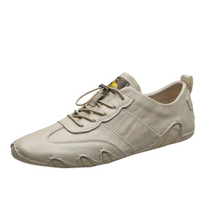 Chaussures décontractées Gongyang pour hommes, nouveau style 2026, bout rond, semelle extérieure en caoutchouc, fermeture à bande élastique, toutes saisons - Product Image 5