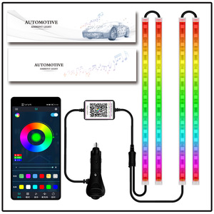 <span class=keywords><strong>USB</strong></span> điều khiển âm nhạc LED môi trường xung quanh đèn xe nội thất bầu không khí ánh sáng tự động trang trí ma thuật footwell chiếu sáng với chế độ đồng bộ - Product Image 1