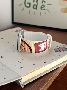 BEEFLYPOWER Nouveau bracelet magnétique en silicone à motif de dessin animé mignon pour Apple Watch Ultra 2 Series 11 10 9 8 <span class=keywords><strong>7</strong></span> SE Accessoires - Product Image 3