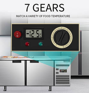 مخصصة التبريد Salal طاولة بار التجاري البيتزا العمل الجدول للبيع - Product Image 5