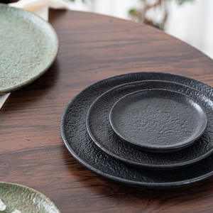 จานสเต็กเซรามิกสไตล์วินเทจญี่ปุ่น จานอาหารค่ำเรียบง่ายสำหรับ<span class=keywords><strong>ร้าน</strong></span>อาหารหรือใช้ในบ้าน - Product Image 3