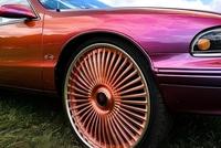 Jantes personnalisées à déport profond 22 24 26 28 pouces, jantes à grand déport 5x115 5x127 chromées brossées avec volant assorti