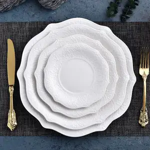 Wedding Manufacturer 6.5" 12" White Ceramic Dinnerware