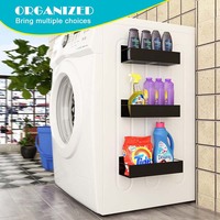 Organisateur d'épices magnétique 4-en-1 le plus populaire – Étagère de rangement mobile en métal pour réfrigérateur