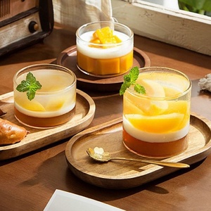 Clair Mini souris ronde Dessert bols café thé jus lait verre verres petit verre Borosilicate crème glacée pouding yaourt tasse - Product Image 2