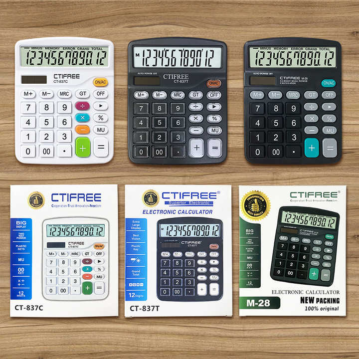 CT-837 Color Calculator - Dual-Power, 12-Digit Precision CT-837 Color Calculator - Dual-Power, 12-Digit Precision